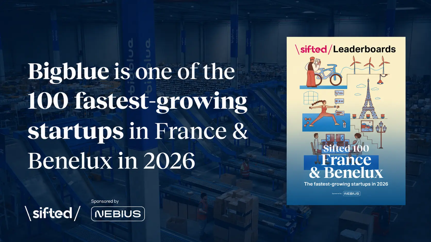 Bigblue entre dans le Sifted 100, le palmarès des startups les plus dynamiques de France et du Benelux
