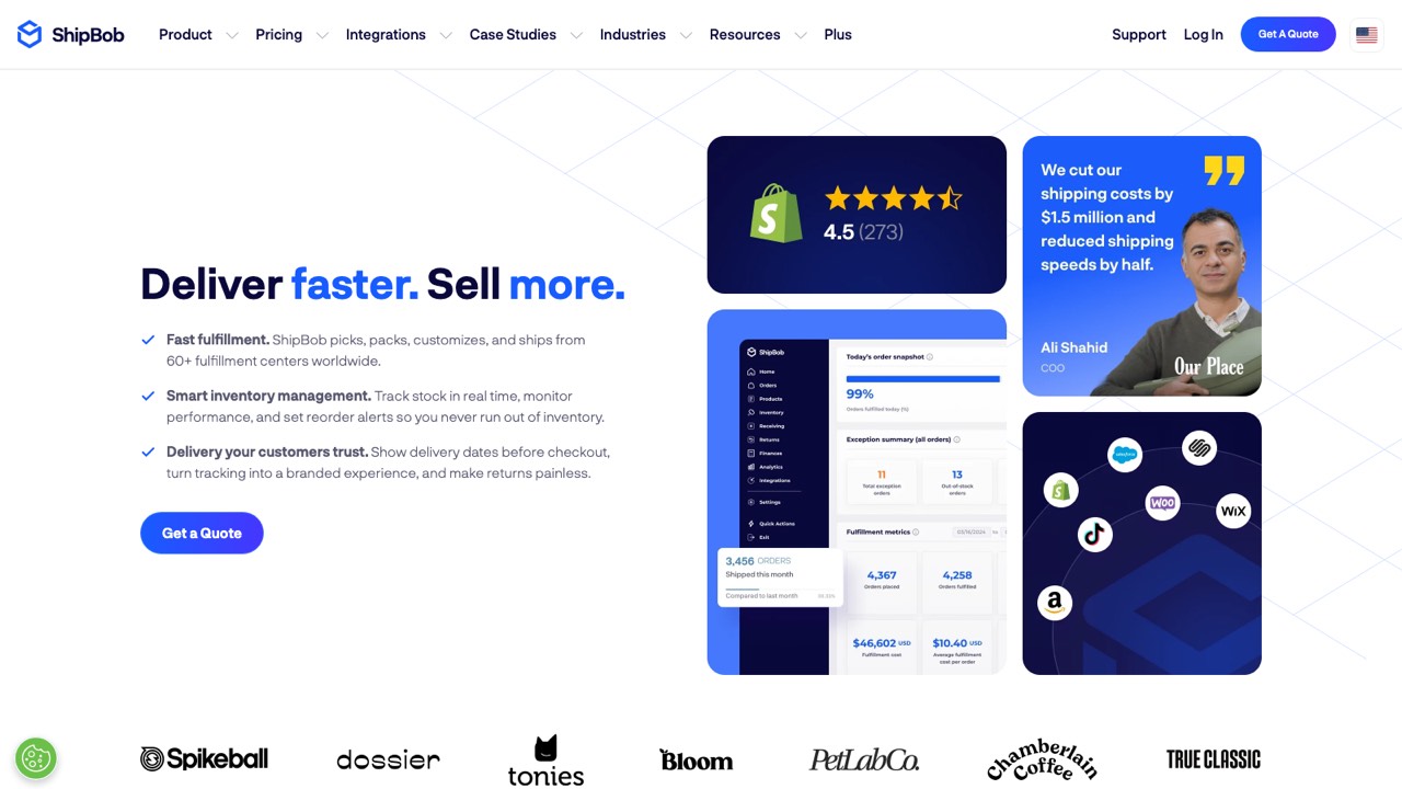 Official website of ShipBob