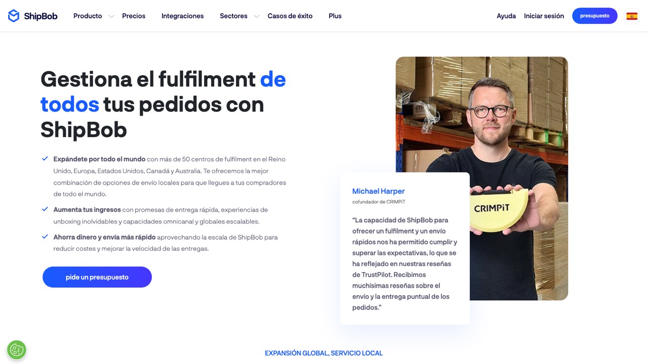 Sitio oficial de ShipBob