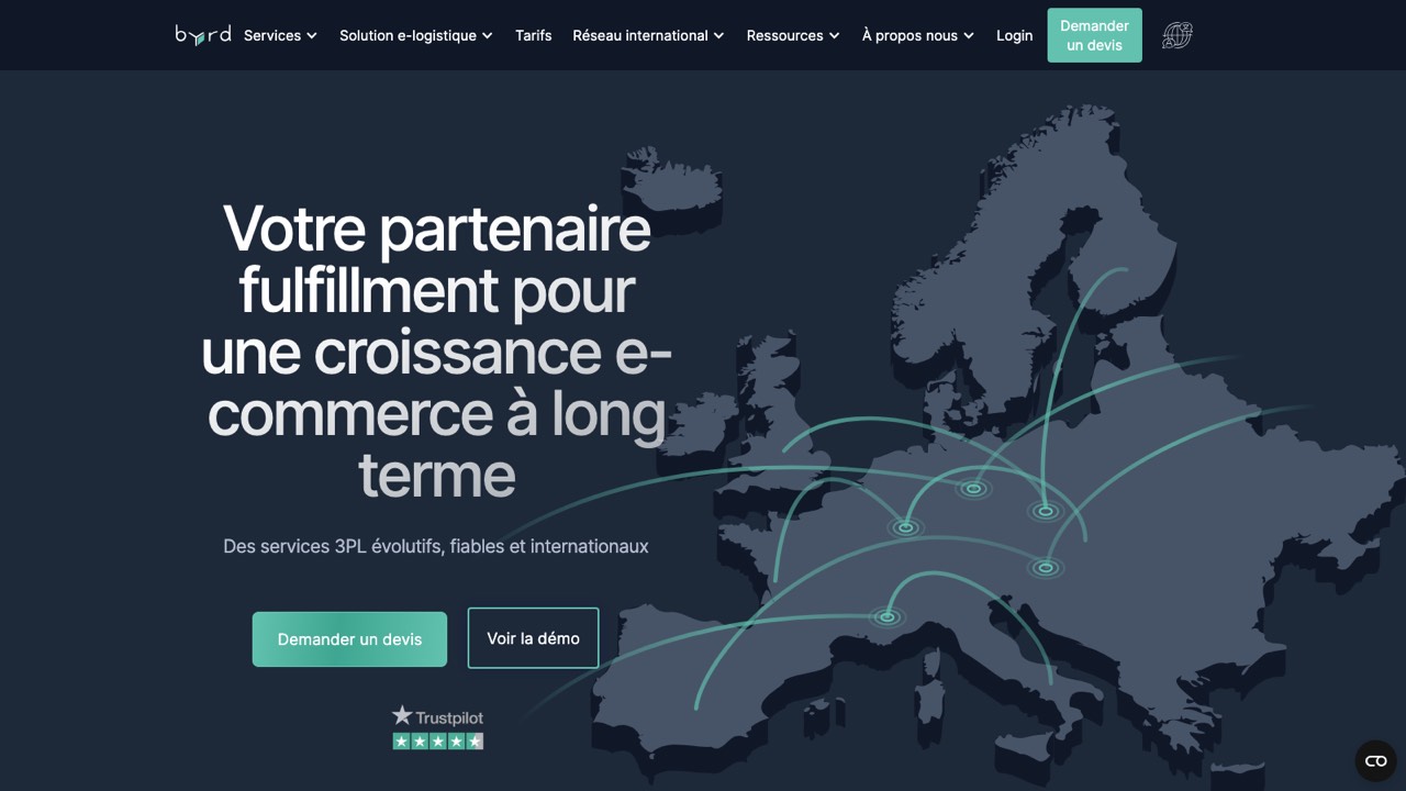 Aperçu du site officiel de byrd