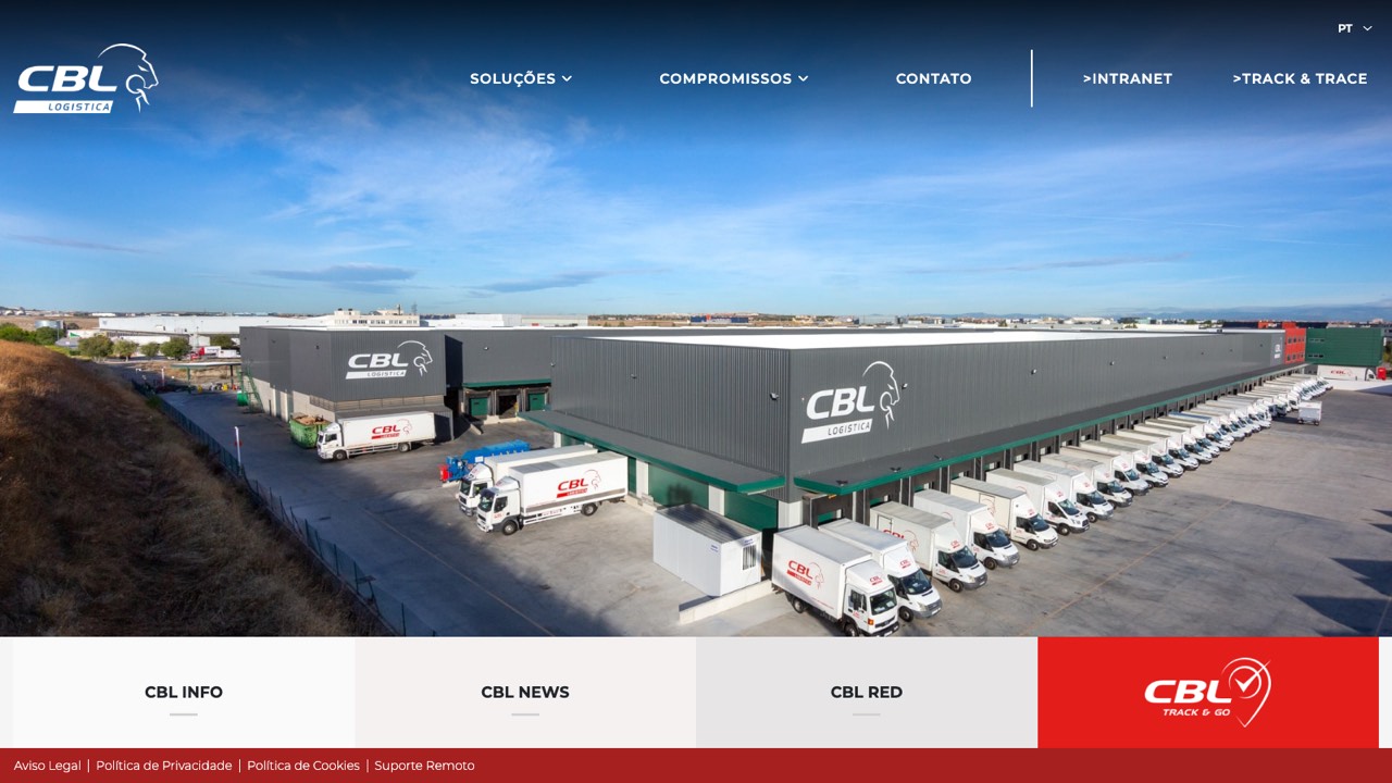 Site oficial de CBL Logística