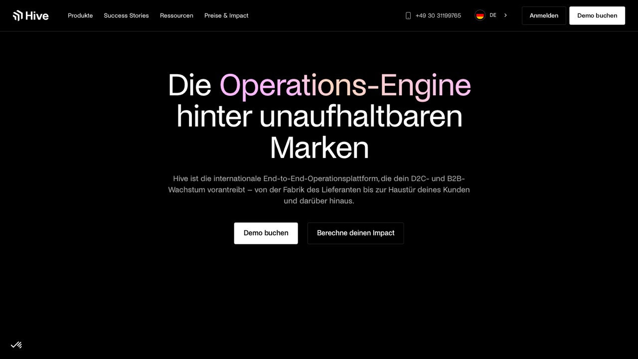 Offizielle Website von Hive