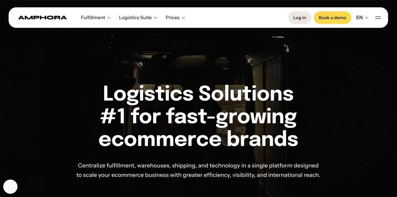 Site oficial de Amphora Logistics