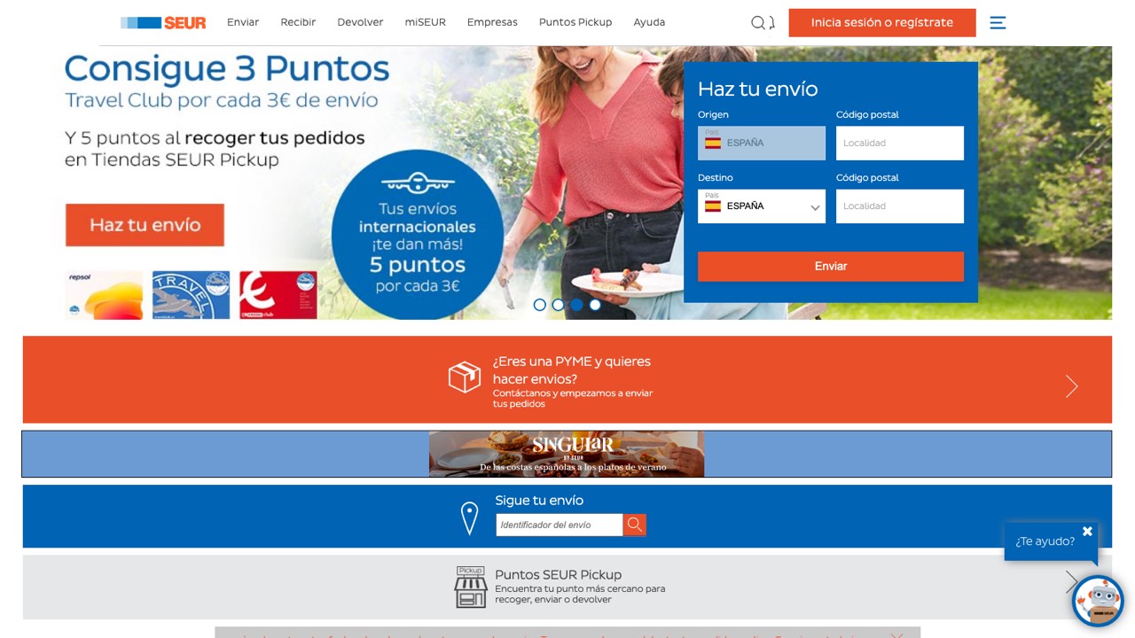 Sitio oficial de SEUR