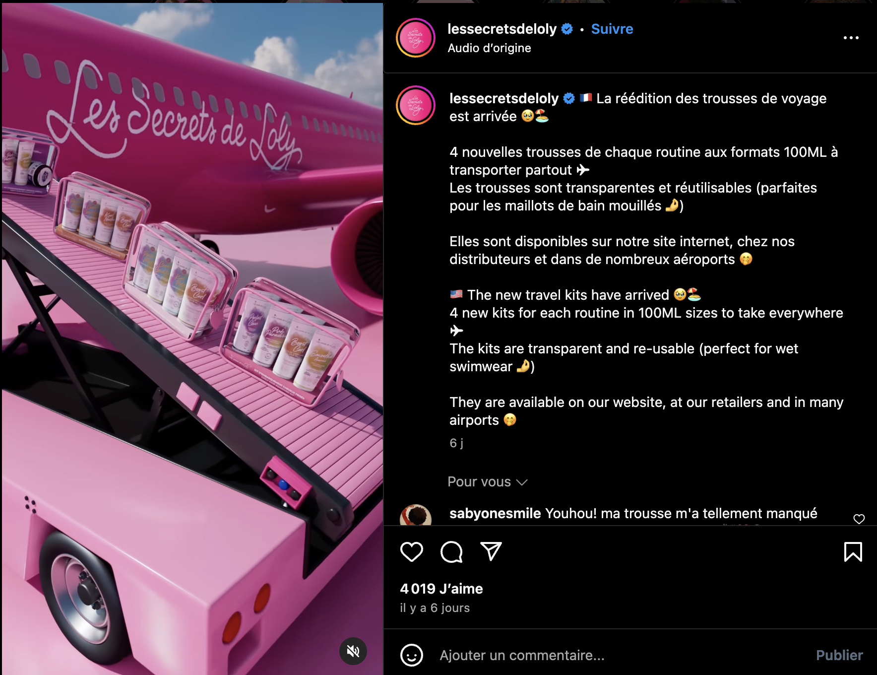 Ejemplo de la última campaña de Lolyland en realidad aumentada de Les Secrets de Loly