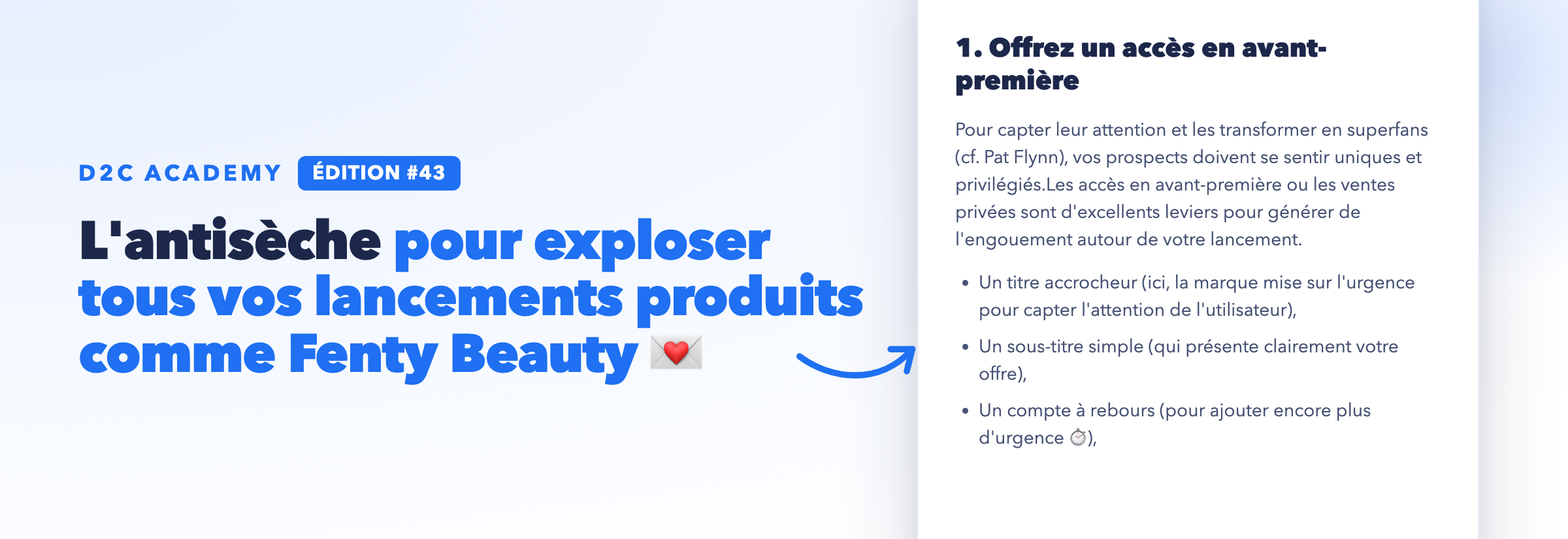Newsletter #43 - L'antisèche pour exploser tous vos lancements produits comme Fenty Beauty 💌