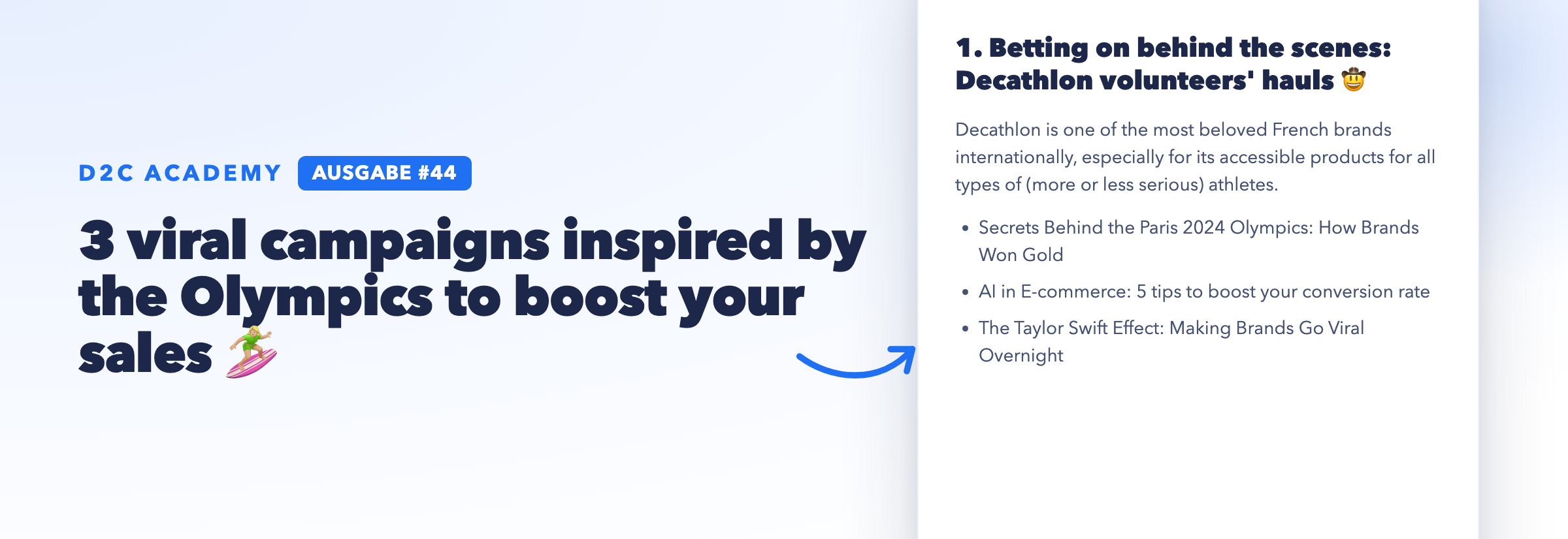 Newsletter #44 - 3 viral campaigns inspired by the Olympics to boost your sales 🏄🏼♀️