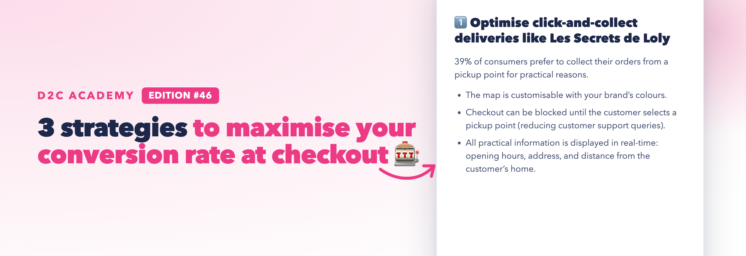 Newsletter #46 - 3 strategies to maximise your conversion rate at checkout 🎰