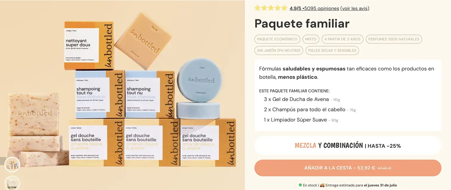 Unbottled bundle pack familiar