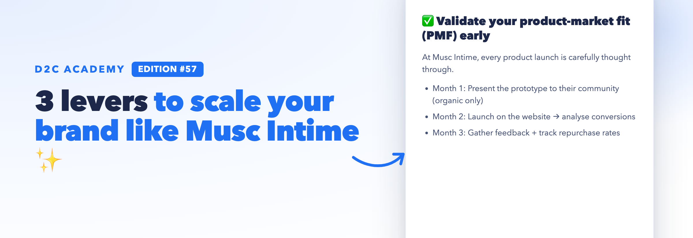Newsletter #57 - 3 levers to scale your brand like Musc Intime ✨