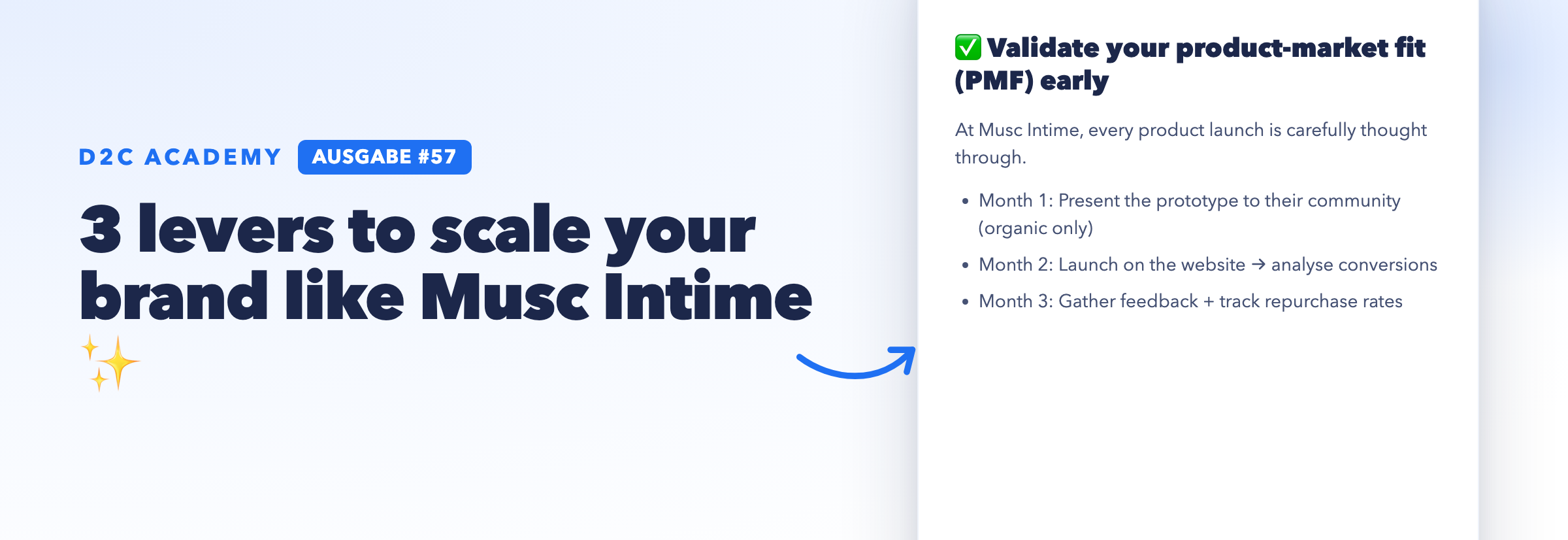 Newsletter #57 - 3 levers to scale your brand like Musc Intime ✨