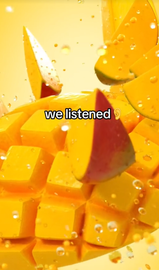 the simple yet effective hook, "You asked—we listened