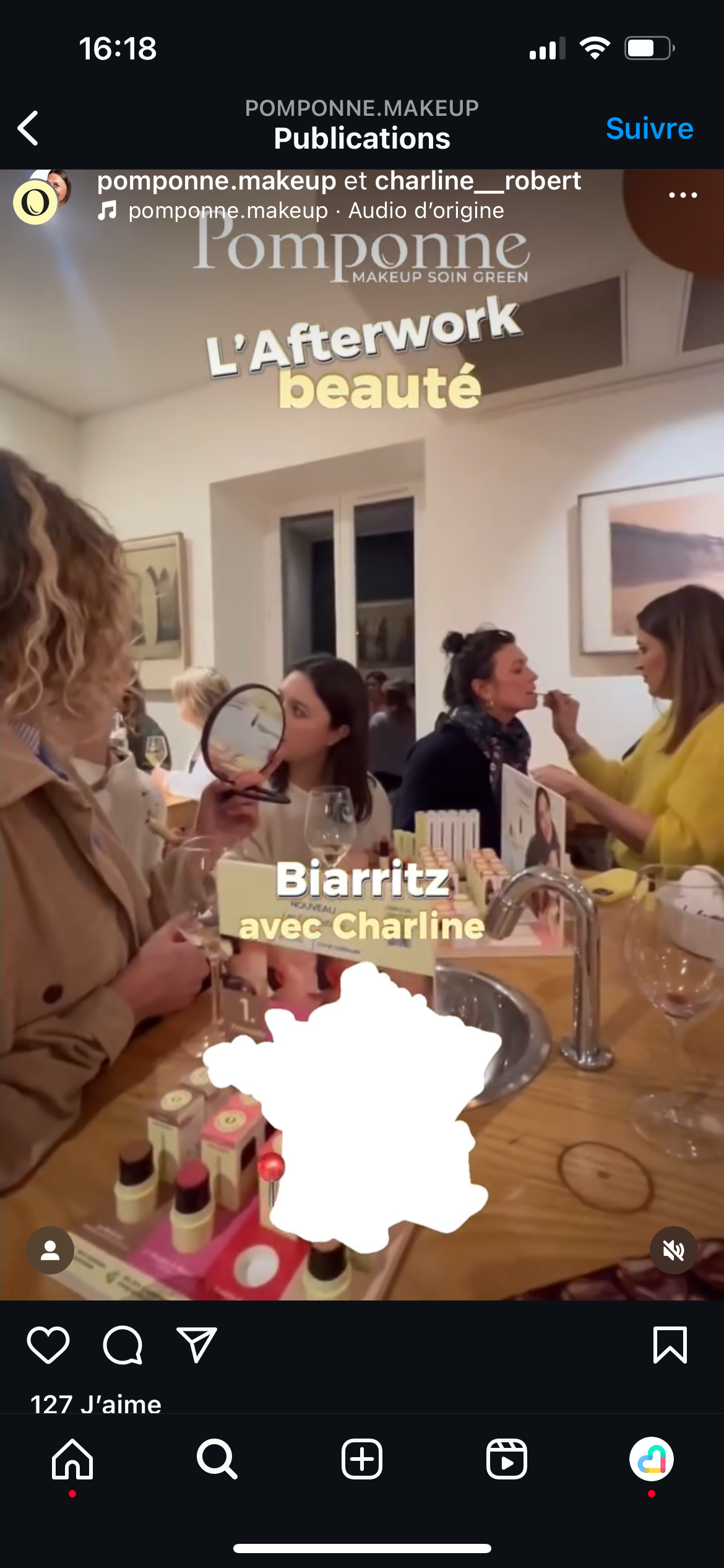 Exemple d'un afterwork beauté pomponne
