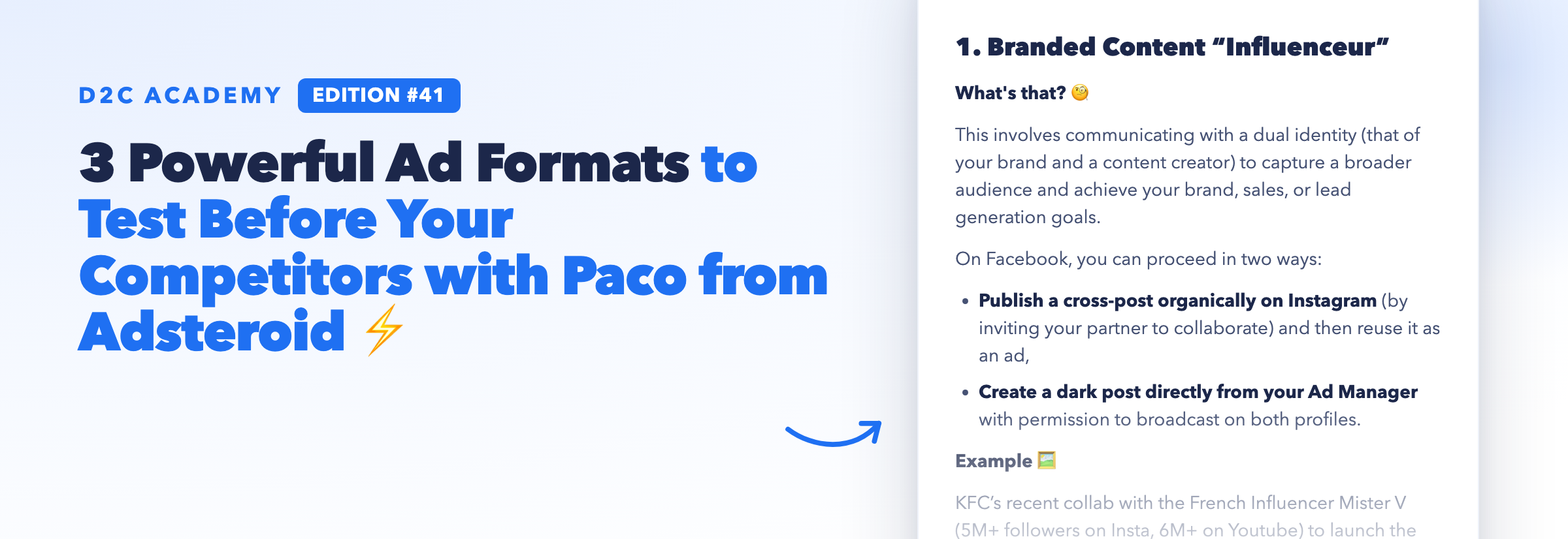 Newsletter #41 - 3 Powerful Ad Formats to Test Before Your Competitors with Paco from Adsteroid ⚡️