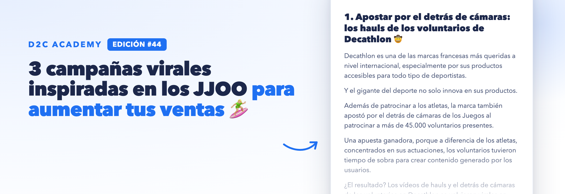 Newsletter #44 - 3 campañas virales inspiradas en los JJOO para aumentar tus ventas 🏄🏼♀️