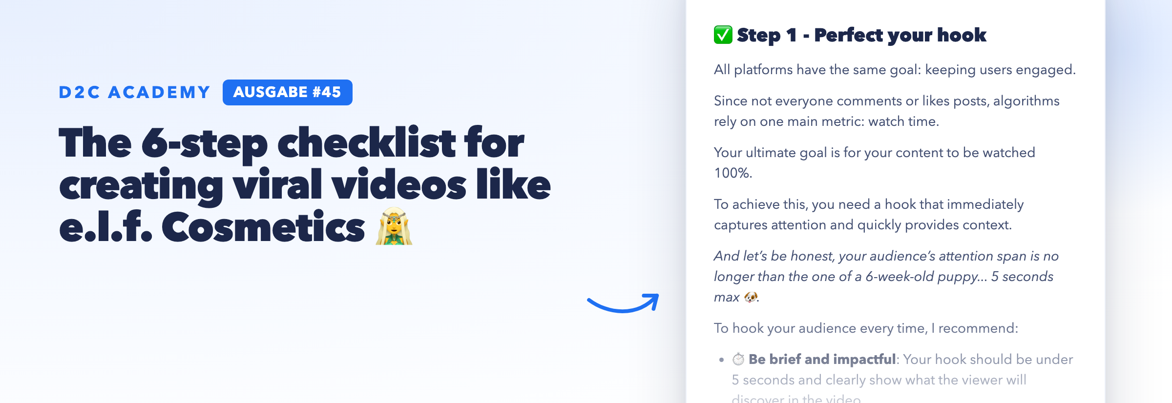 Newsletter #45 - The 6-step checklist for creating viral videos like e.l.f. Cosmetics 🧝♀️