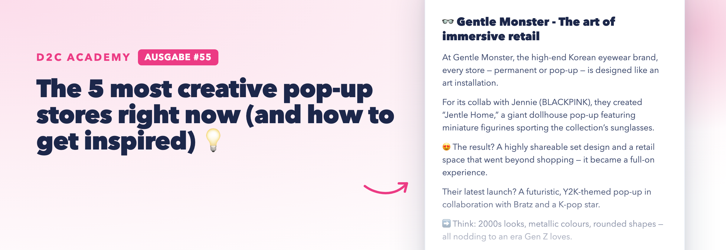 Newsletter #55 - The 5 most creative pop-up stores right now (and how to get inspired) 💡