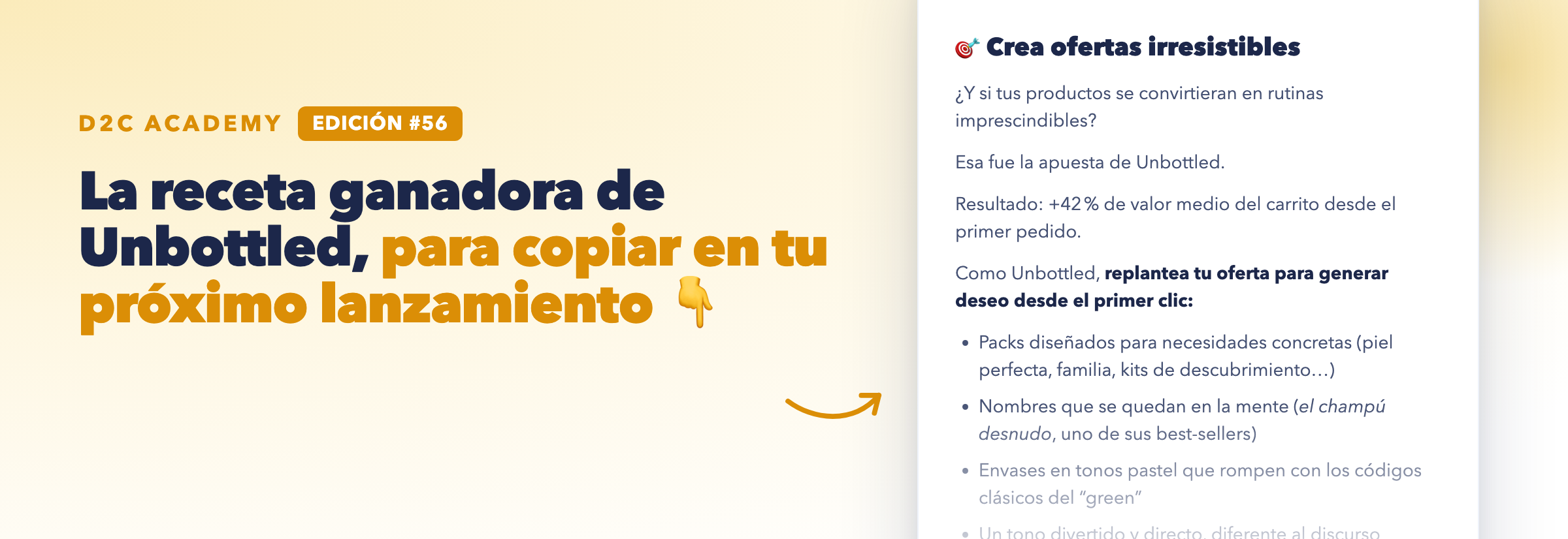 Newsletter #56 - La receta ganadora de Unbottled, para copiar en tu próximo lanzamiento 👇