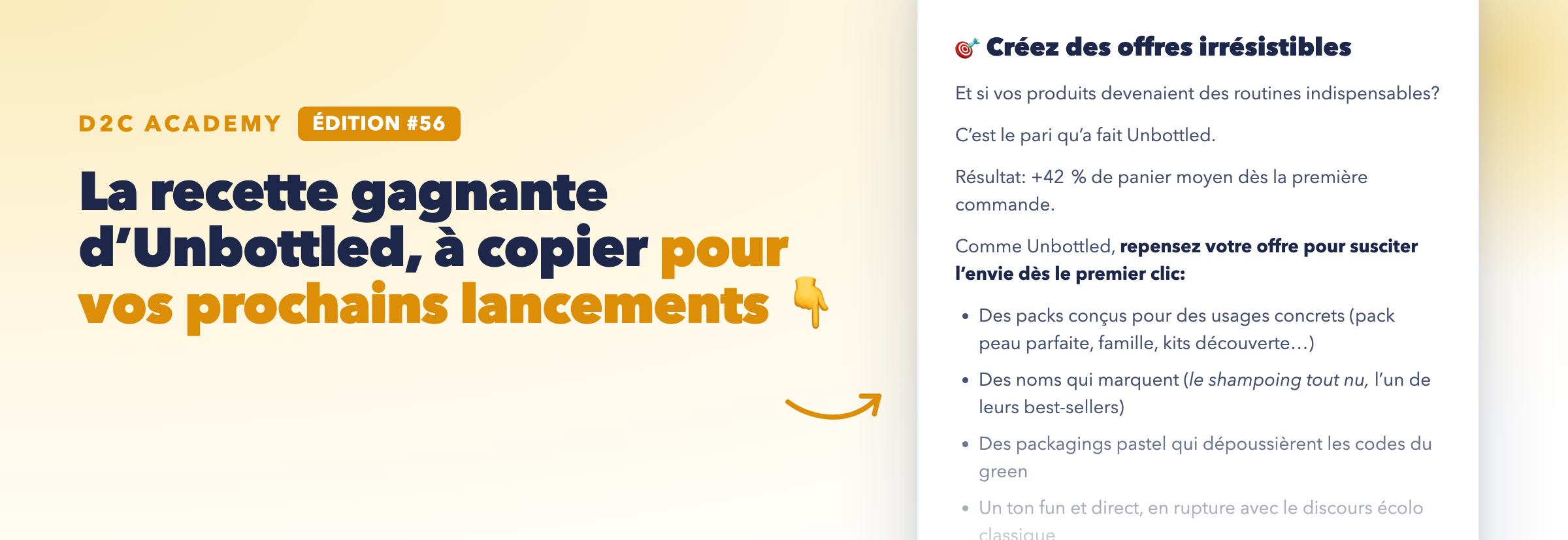 Newsletter #56 - La recette gagnante d’Unbottled, à copier pour vos prochains lancements 👇