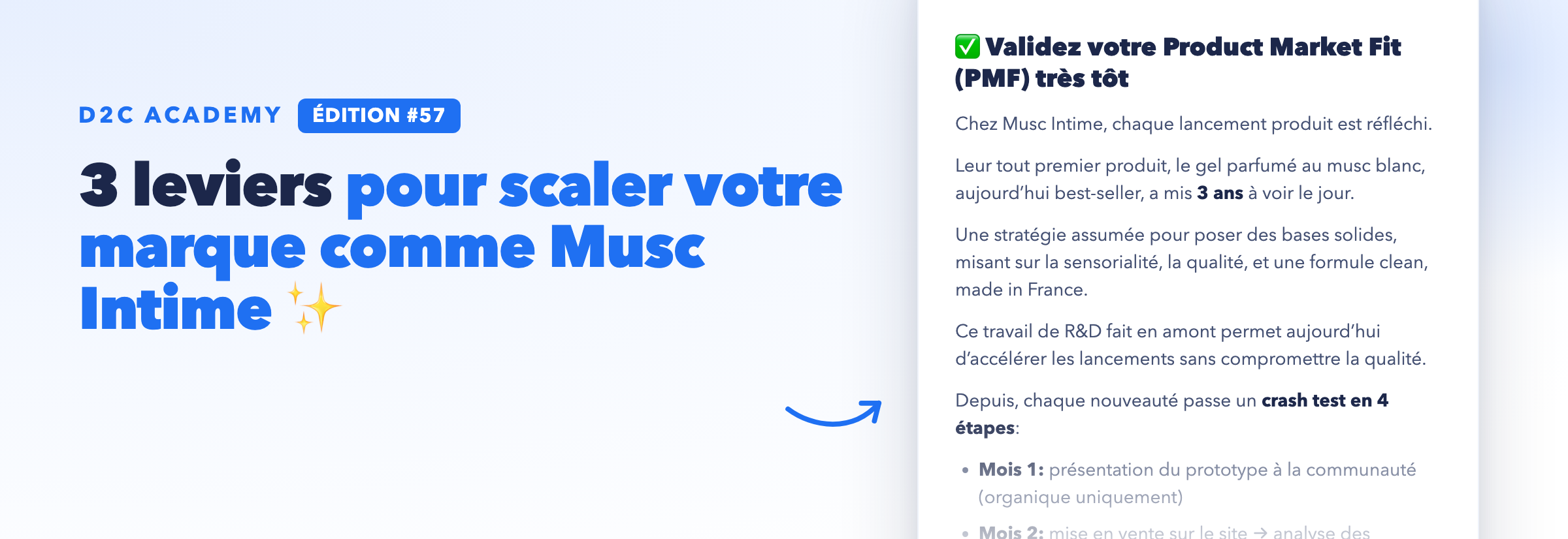 Newsletter #57 - 3 leviers pour scaler votre marque comme Musc Intime ✨
