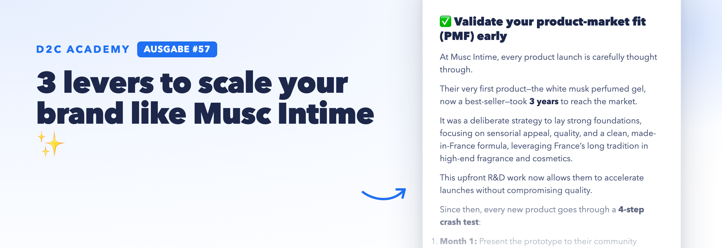Newsletter #57 - 3 levers to scale your brand like Musc Intime ✨