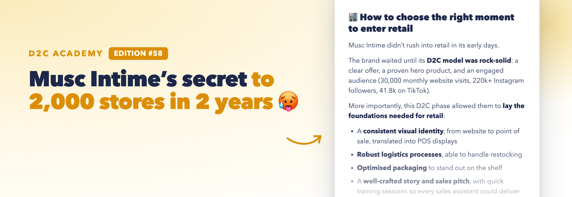 Newsletter #58 - Musc Intime’s secret to 2,000 stores in 2 years 🥵