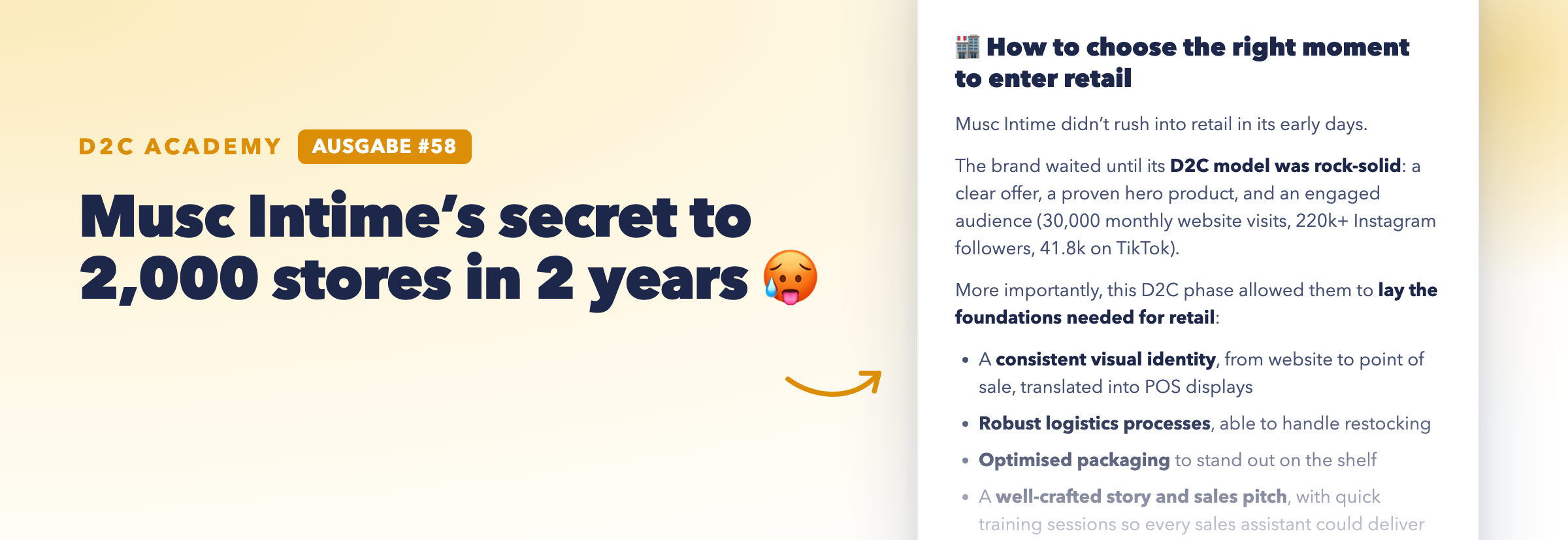 Newsletter #58 - Musc Intime’s secret to 2,000 stores in 2 years 🥵