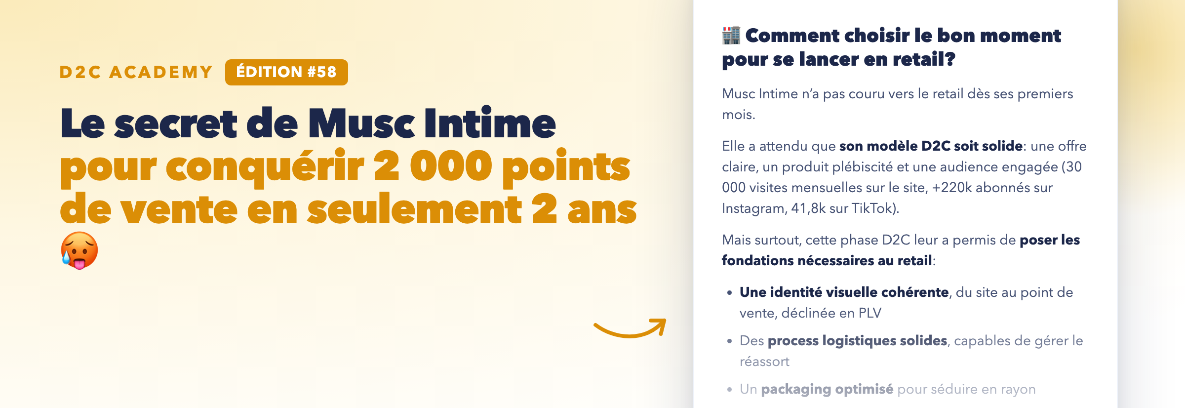 Newsletter #58 - Le secret de Musc Intime pour conquérir 2 000 points de vente en seulement 2 ans 🥵