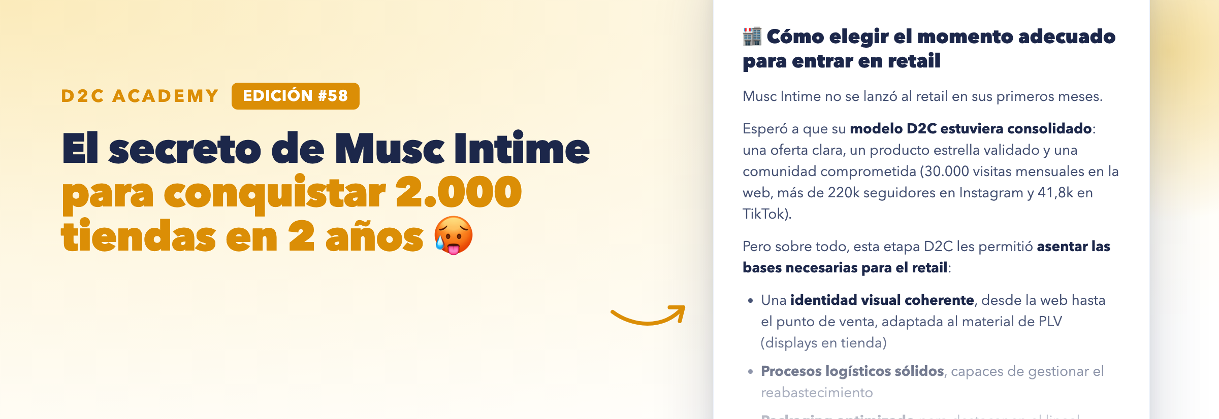 Newsletter #58 - El secreto de Musc Intime para conquistar 2.000 tiendas en 2 años 🥵
