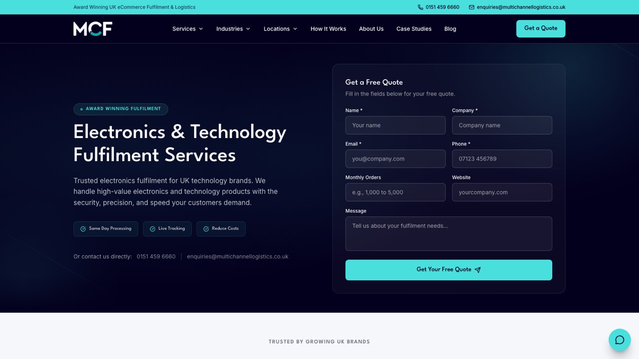 Official website of Multi Channel Fulfilment