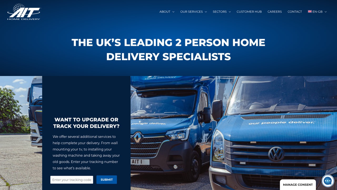 Official website of AIT Home Delivery