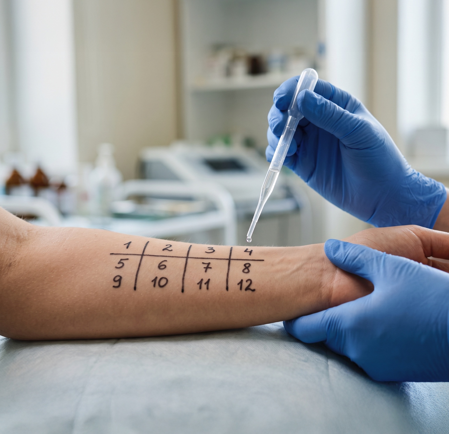 Doctor performing sinus procedure