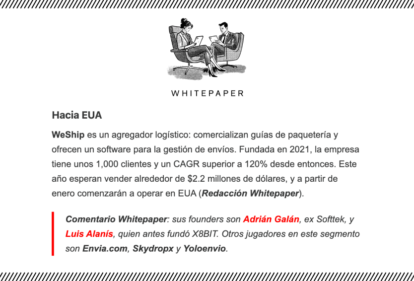 Whitepaper WeShip envíos logística noticia paqueterías