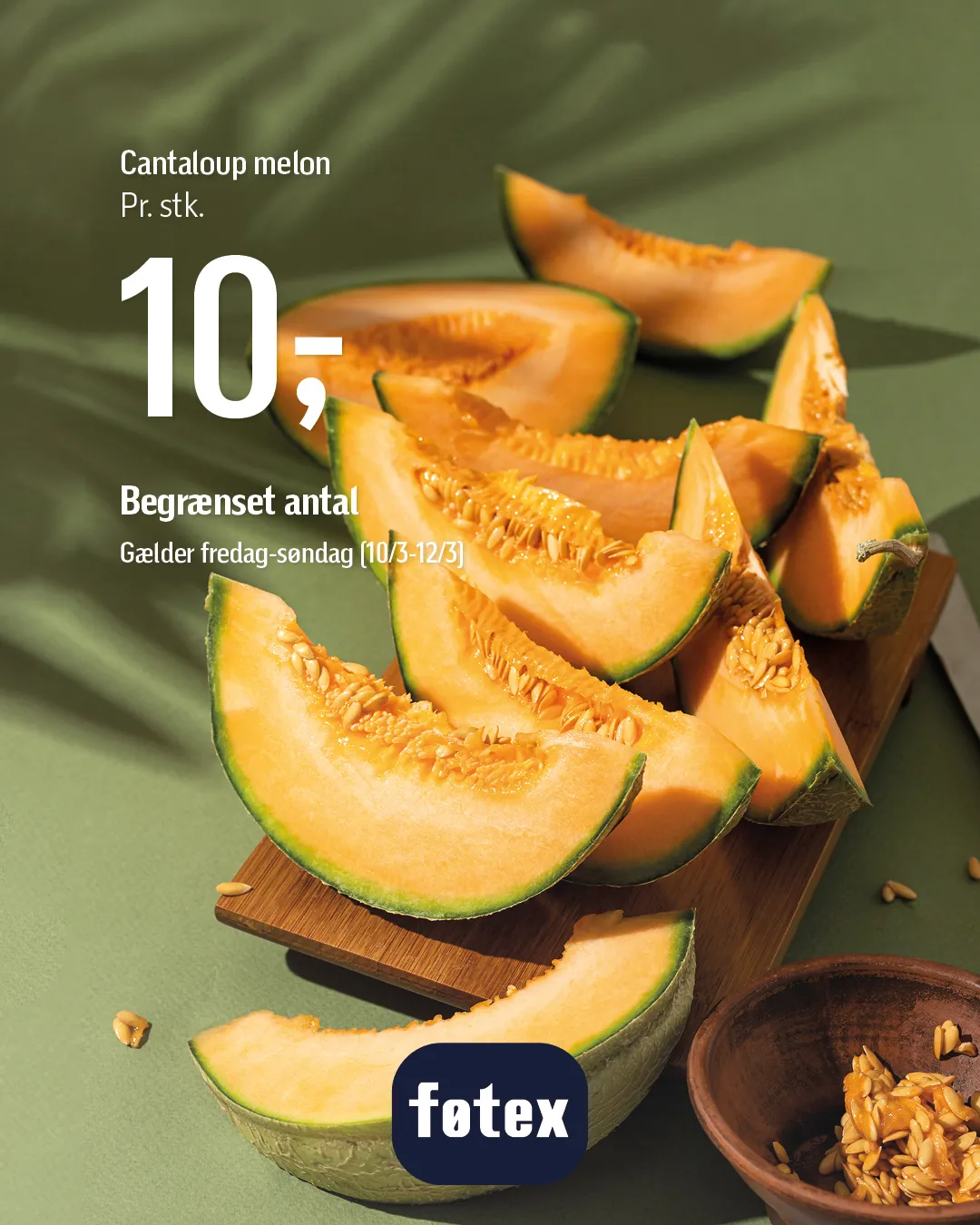 Frugt & Grønt: Cantaloup Melon til 10 kr. 