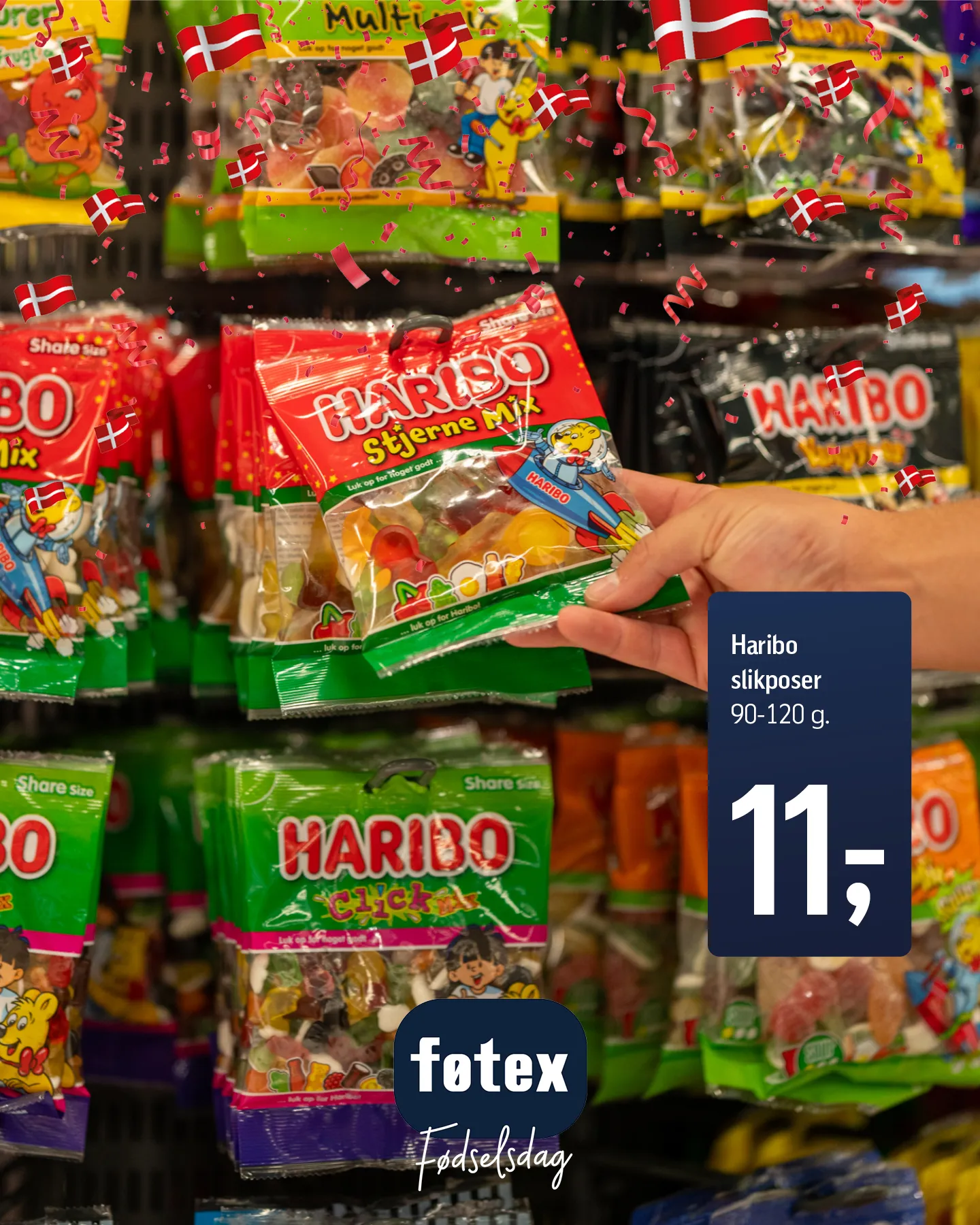 føtex fødselsdag - Haribo poser