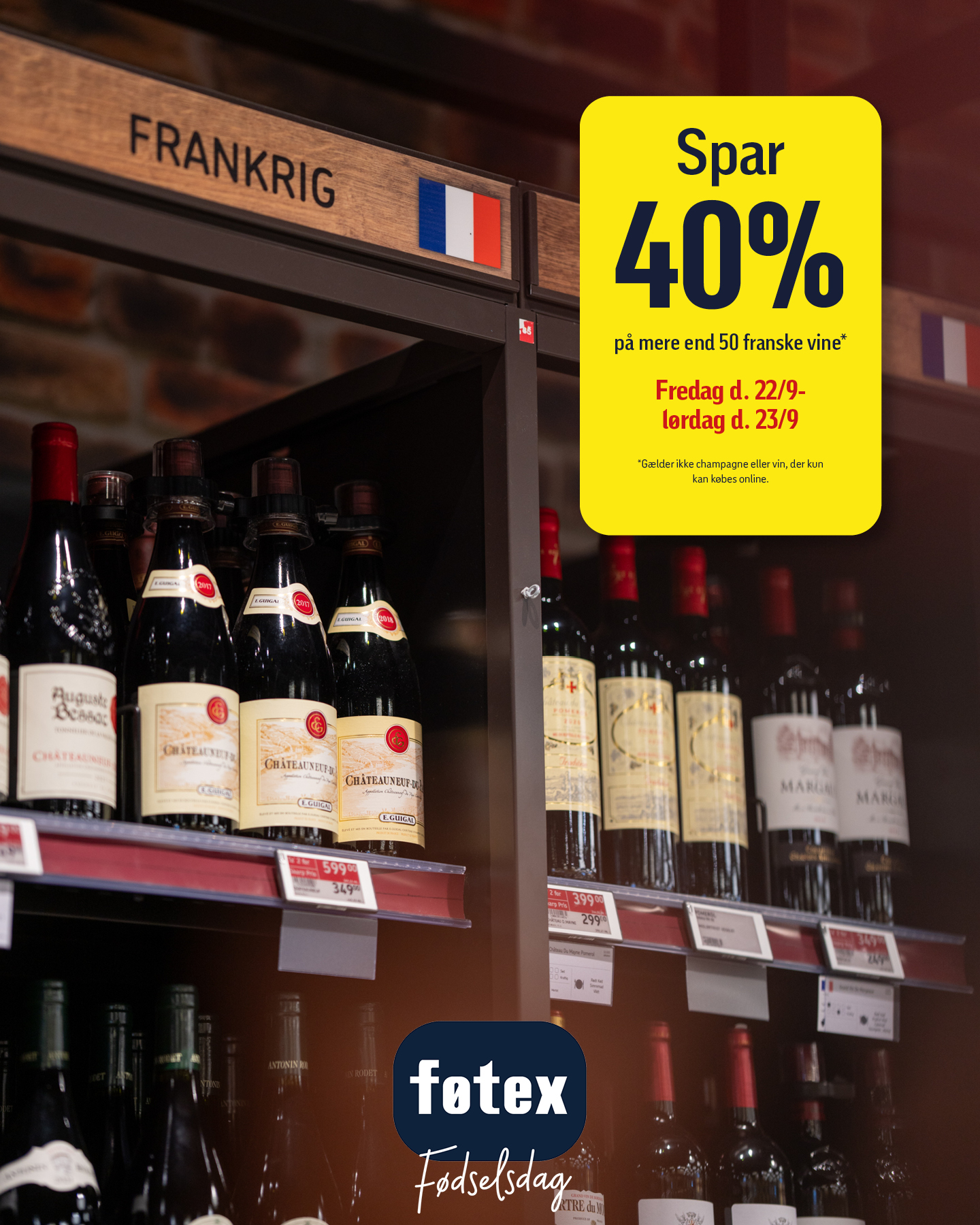 føtex fødselsdag - Spar 40% på mere end 50 franske vine