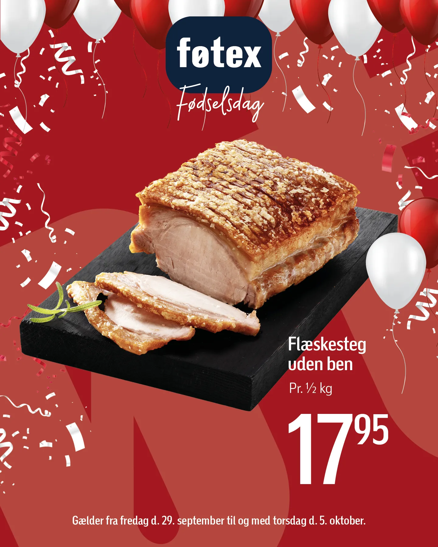 føtex fødselsdag - Flæskesteg uden ben