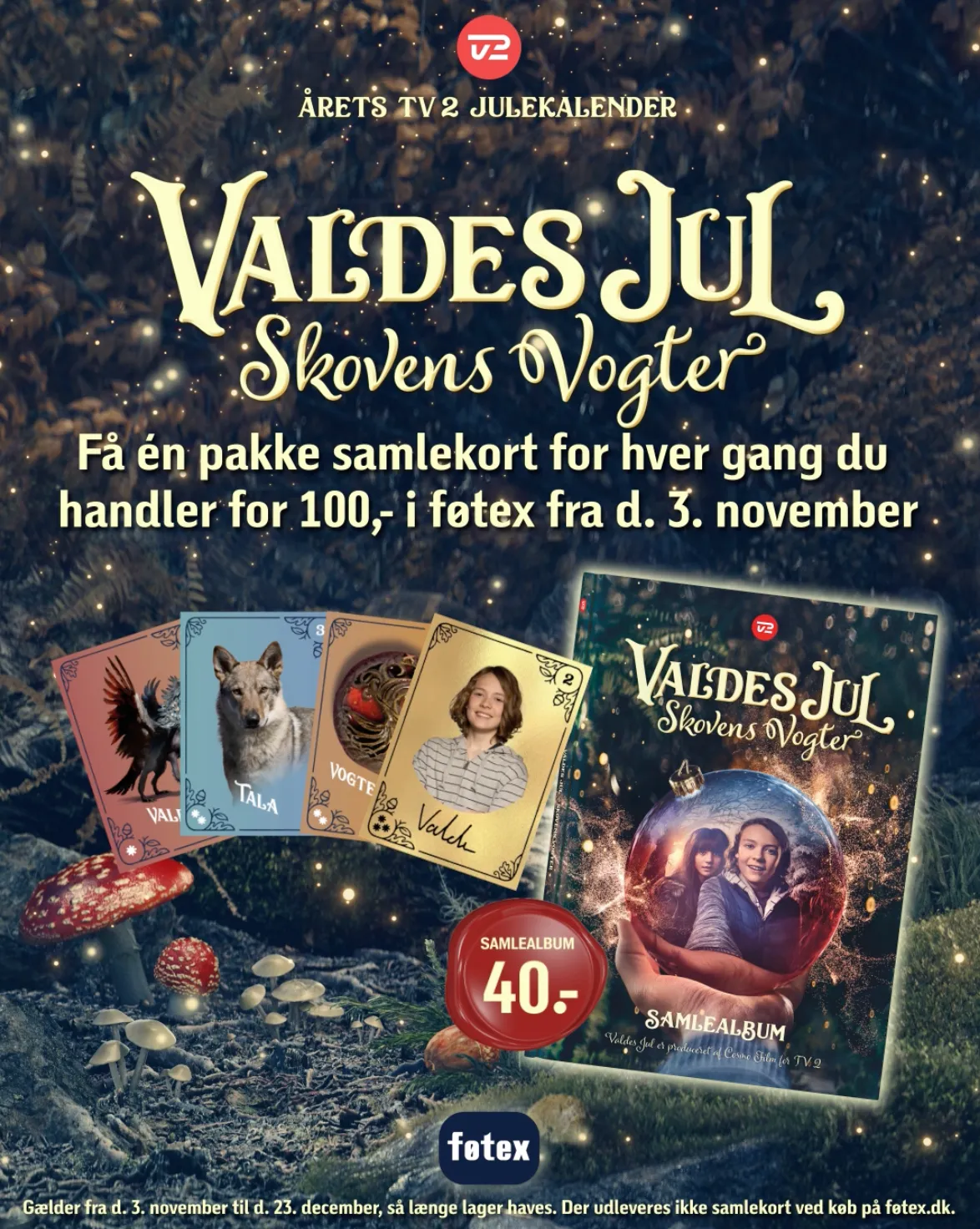 Valdes Jul - Skovens Vogter - Samlekort