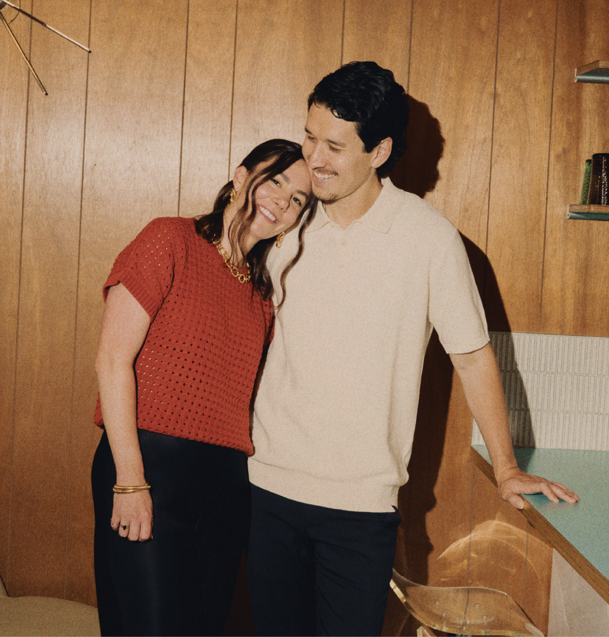 Natalie and Dan Slagle candid photograph