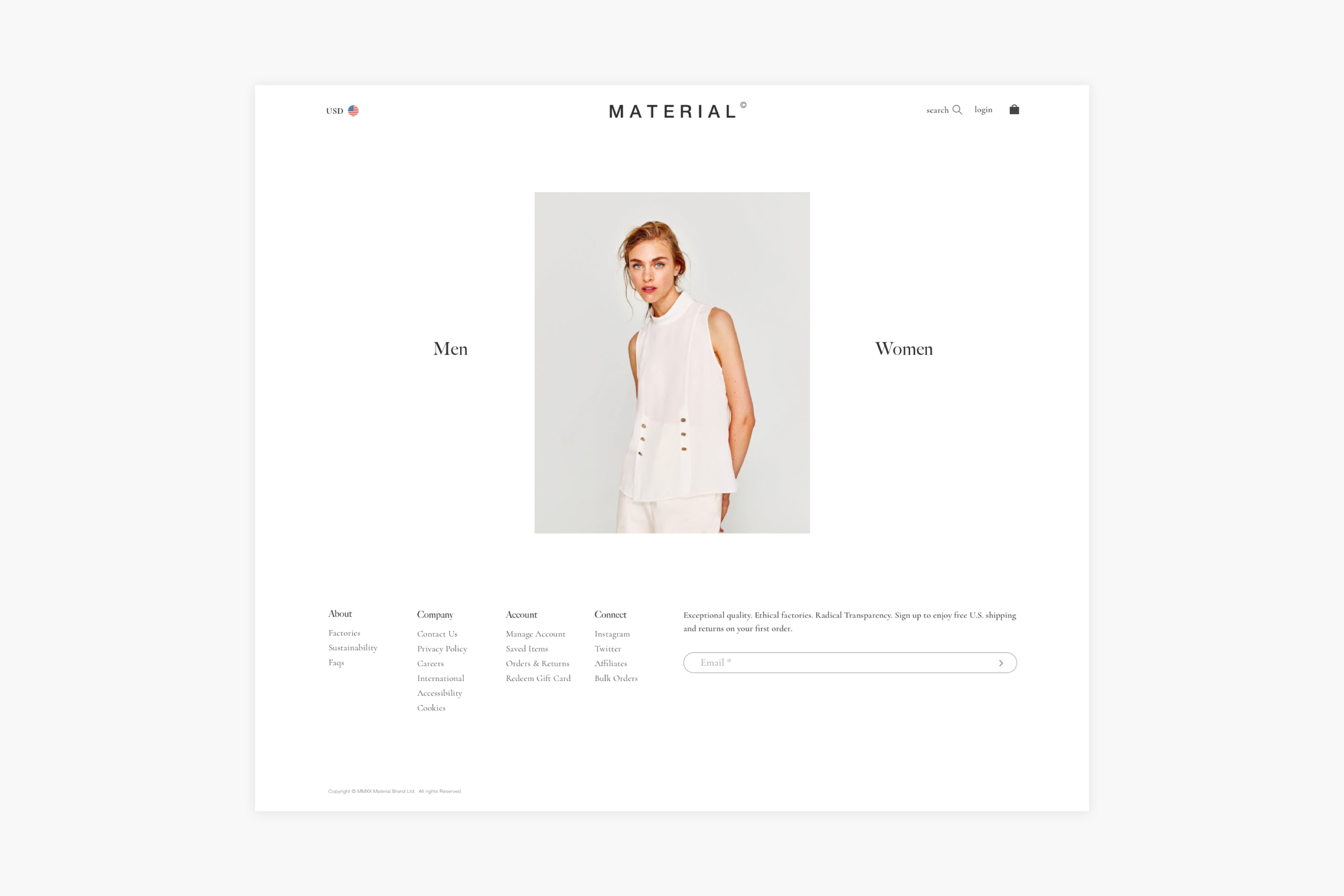 Material homepage