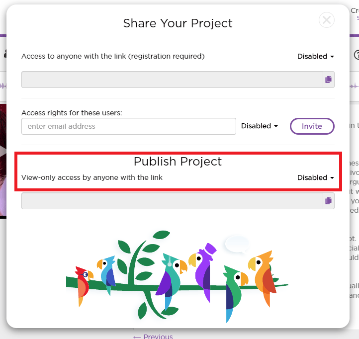 Publish your project