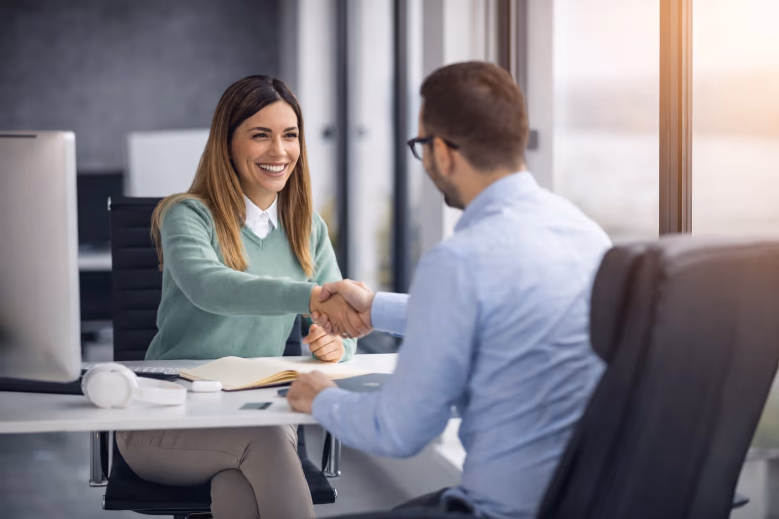 image of an office collaboration scene (for a mobility and transportation)