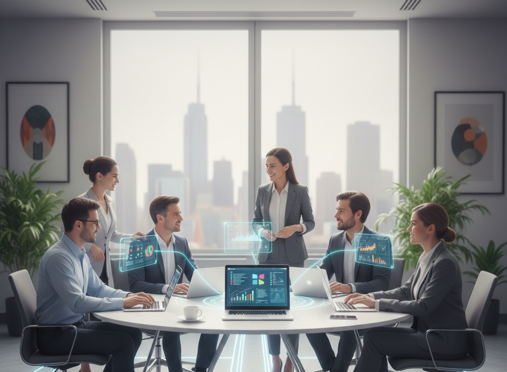 <subject>[interface] screenshot of collaboration interface (for a productivity tools business)</subject>