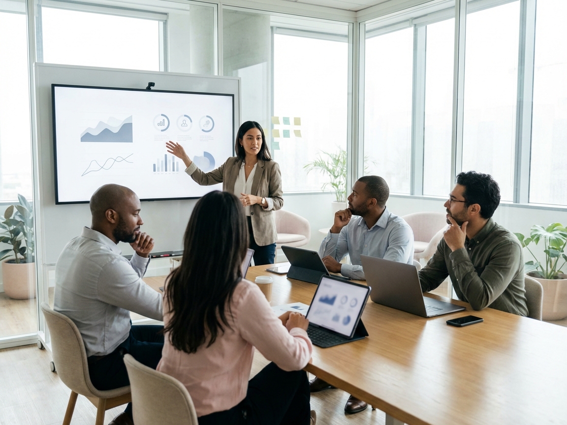 [sleek hr software interface on laptop]