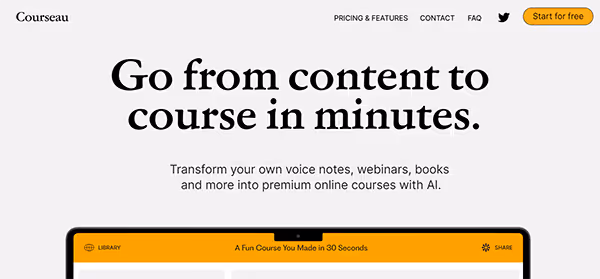 Générateur de cours IA - Courseau