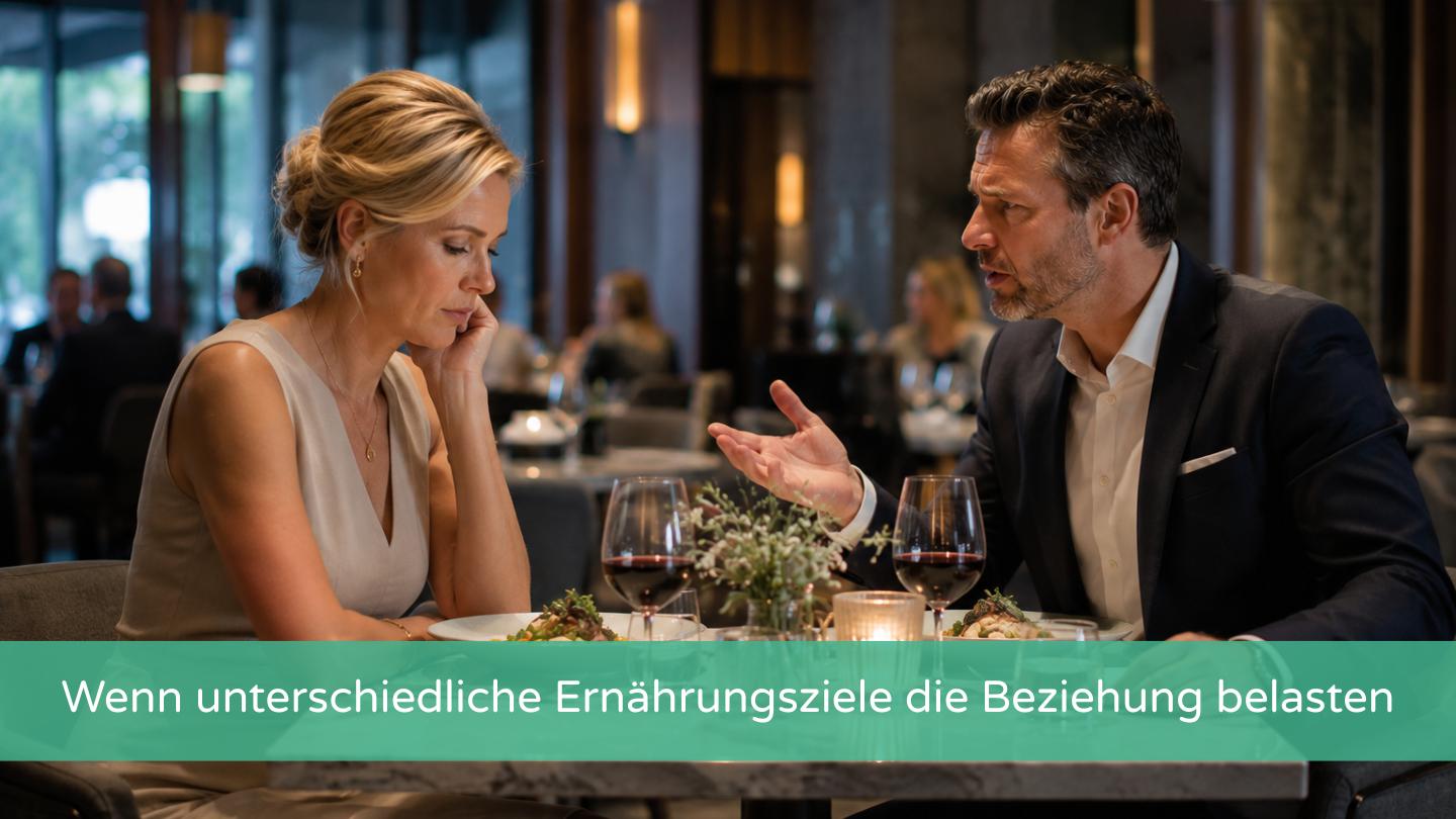 Paar ist enttäuscht: Konflikt über Ernährung statt romantisches Dinner