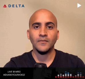 Branded Testimonial Video Booth Content Example for Event GIF