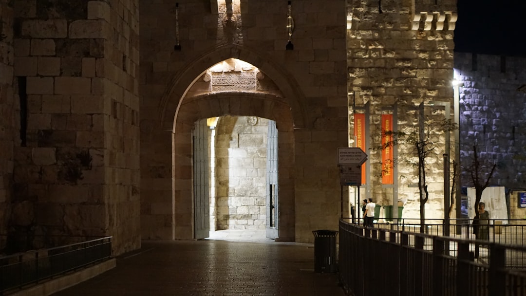 Jaffa Gate in Jerusalem At Night
