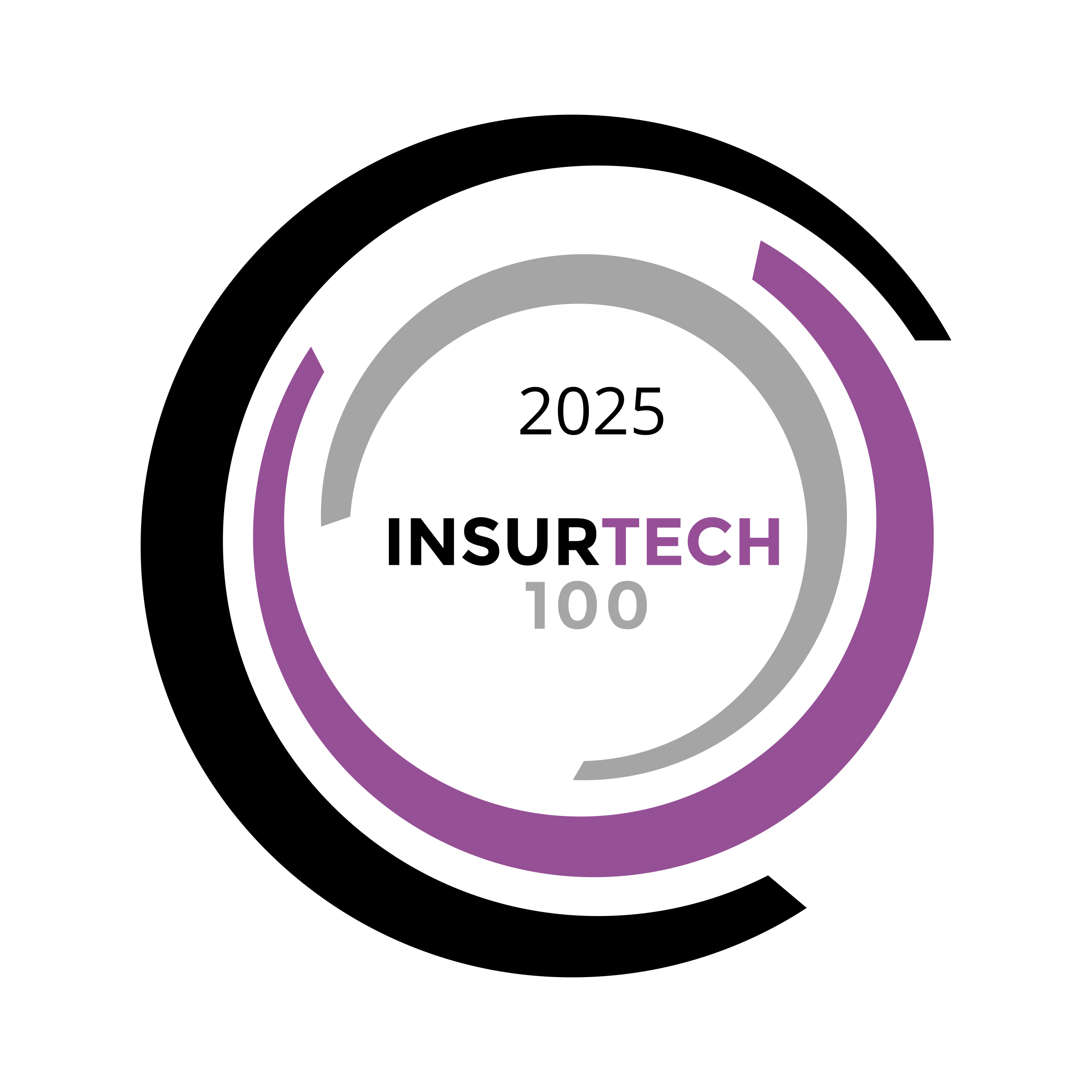 2025 Fintech.Global Insurtech 100 badge for Monitaur