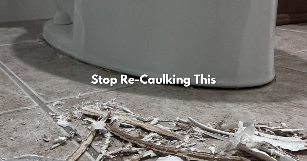 image of improperly sealed toilet